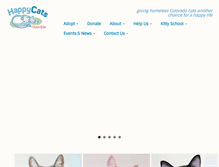 Tablet Screenshot of happycatshaven.org